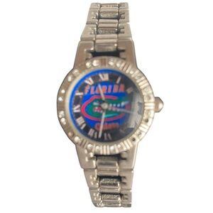 Florida gators watch silver tone rhinestones small Women’s Water resistant UF